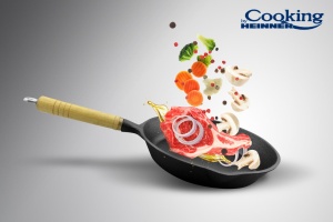 TIGAIE FONTA PURA, MANER LEMN 23 X 4 CM, AMBALAJ CUTIE COLOR, COOKING BY HEINNER - Img 1