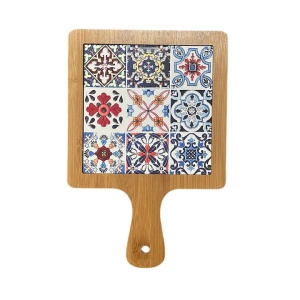 Tocator bucatarie, ceramica si bambus, diverse modele, 28 x 18 cm