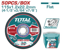 TOTAL - SET 50 DISCURI ABRAZIVE TAIERE METAL - 115MM - Img 2
