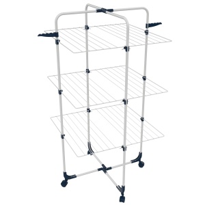 Uscator de rufe, suprafata 30 m, portabil, vertical, 3 niveluri, pliabil, cadru metalic, ZLN-4182, Zilan - Img 1