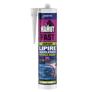 Adeziv rapid, suprafete multiple, Mamut Fast, alb, 290 ml, Bostik