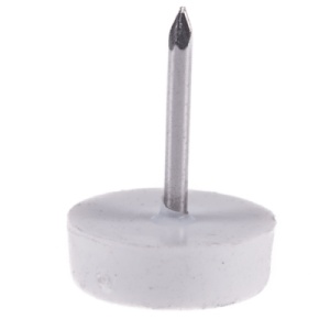 Alunecator mobila rotund cui plastic alb