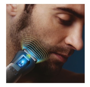 Aparat de tuns barba si parul PHILIPS 10 in 1 Multigroom All in One MG5920/15, Tehnologie BeardSense, Lame din otel cu auto-ascutire, 11 setari de lungime, Rezistent la apa, Husa, Negru / Argintiu, L x A x I (mm) 70x160x230 - Img 3