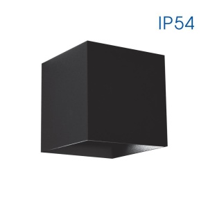 Aplica LED Vivalux SQUARE STARK, 6W, 180 lm, lumina neutra (4000K), 120°, IP54, 100x100x100mm, 15000h, aluminiu, -25÷+40°C, Negru - Img 1