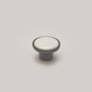 Buton rotund clasic negru-alb