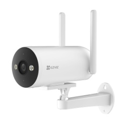 CAMERA BULLET EZVIZ 4G 4MP IR 30M H5 4G, Senzor CMOS de scanare progresivă de 1/2.8", Lentila: 4mm@F1.6, IR 30M, Unghiul PT: view angle: 102°(Diagonal), 86°(Horizontal), 46° (Vertical), Compresie: H.265 / H.264, Alimentare: DC 12V/1A 7W Conectivitate: