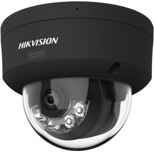 Camera de supraveghere IP Dome 8MP Smart Hybrid Light with ColorVu Hikvision DS-2CD2147G3-LIS2UY(2.8MM)/BK, lentila fixa 2.8mm, iluminare min: Color: 0.0008 Lux @ (F1.0, AGC ON),0 Lux cu IR 30m, microfon incorporat, difuzor incorporat, interfata audio: