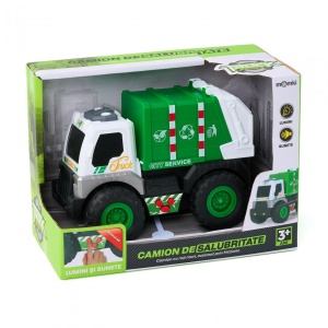 CAMION DE SALUBRITATE CU LUMINI, SUNETE SI DETALII MOBILE, MOMKI - Img 2