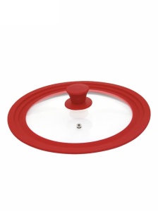 Capac din sticla 28/30/32 cm, cu margine din silicon, ajustabil pe 3 dimensiuni, Cooking by Heinner