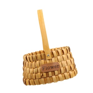 Cos bambus impletit 16 cm nature – decoratiuni florale si aranjamente naturale - Img 2