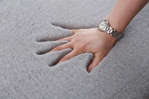 Covor blanita, 70 x 140 cm, Shaggy, Gri deschis, Heinner - Img 3