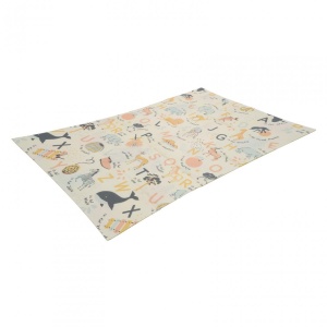 Covor de joaca pentru copii U-Grow, din spuma, pliabil, 2 fete, impermeabil, izolant, 120 x 180 x 1 cm, alfabet - Img 6