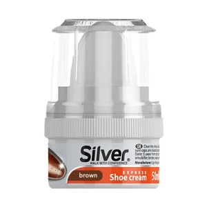 Crema solida, intretinere incaltaminte, Maro, 50 ml, Silver