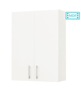 Dulap baie suspendat Roma, front MDF, 2 usi, polita, 50 x 68 cm, alb