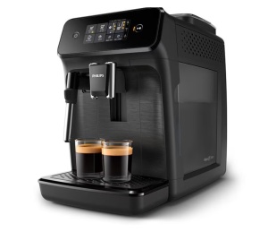 Espressor automat Philips EP2220/10, sistem de spumare a laptelui, 2 bauturi, filtru AquaClean, 15 bar, rasnita ceramica, optiune cafea macinata, Negru - Img 2