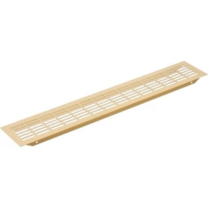 Grila de ventilatie, din aluminiu, auriu periat, 80 x 480 mm