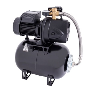 Hidrofor cu pompa autoamorsanta, 1150 W, fonta, debit 4800 l/h, inaltime refulare 49 m, vas de expansiune 24 Litri, Negru - Img 1