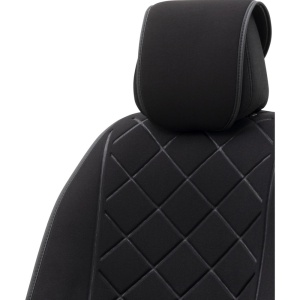 Husa scaun auto, universala, textil, Negru - Img 2