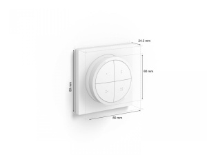 Intrerupator Philips Hue Tap, Wireless, 4 butoane configurabile, IP20, 6cm, Alb - Img 1
