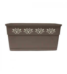 Jardiniera Decor 30 cm din plastic rezistent, greu degradabil UV