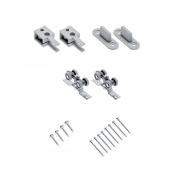 Kit sistem glisare doua usi Koblenz K70 + sina 3m, montaj superior, usa suspendata 50kg - Img 3