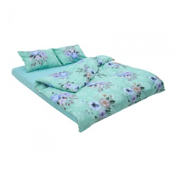 Lenjerie dubla 100% bumbac 4 piese, Spring - Img 2
