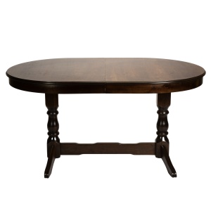 Masa living extensibila Euro 2, lemn masiv, blat MDF furniruit, 12 persoane, 155 192.5 230x97x76 cm, wenge - Img 1