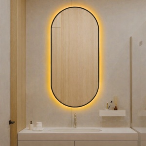 Oglinda baie, iluminare LED, senzor touch, functie dezaburire, 3 tipuri lumina, 50 x 100 cm - Img 3