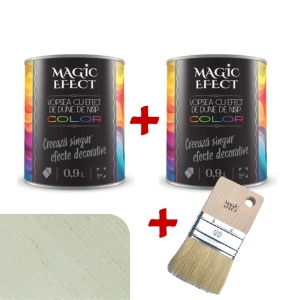 Pachet 1+1, vopsea decorativa, Olive Garden, interior, 1.8 litri, Magic Efect