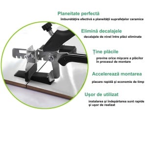 Pana plastic pentru distantier gresie si faianta, reutilizabila, 100 x 20 mm, set 50 buc - Img 4