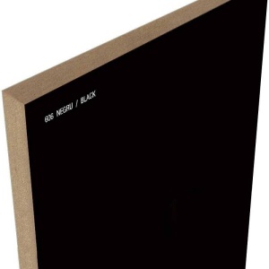 Panou mdf negru lucios 606