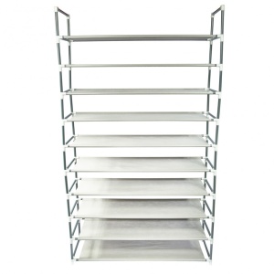 Pantofar tip raft depozitare incaltaminte GN10R, cu 10 polite textile, capacitate 24 perechi - Img 2