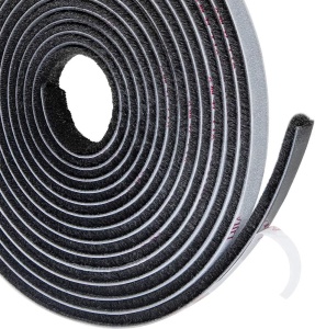 Perie autoadeziva 6 metri, antipraf, 9 x 5 mm, negru, Hafele