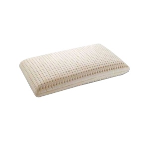 Perna latex pentru copii, 40x30 cm, husa bumbac, antialergenica, antibacteriana, ecologica
