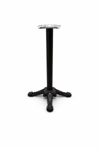 Picior central WAW, D 60, H 740, talpa fonta, finisaj negru mat