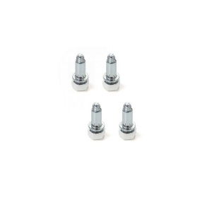 Picior M6 hexagonal alb set 4