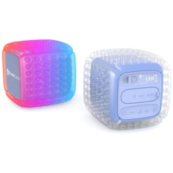 PowerLocus Set Boxa portabila Aero Bluetooth cu microfon wireless Albastru (waterproof) - Img 6