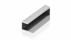 Profil de capat tip J, pentru panouri SPC de 3 mm, finisaj argintiu, 2.95 metri