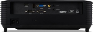 Proiector Acer X1228H, XGA 1024*768, up to WUXGA 1920*1200, 4500 lumeni, DLP 3D ready, 4:3/ 16:9, 20.000:1, dimensiune maxima imagine 300", distanta maxima de proiectie 11.8 m, boxa 3W, lampa 6.000 ore/ 15.000 ore Ecomode, 24-32 dB, 2.8 kg, D-sub, HDMI, - Img 2