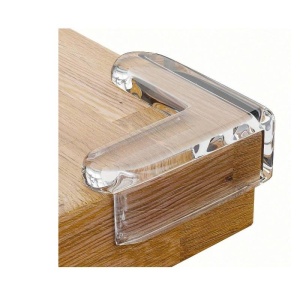 Protectie transparenta autoadeziva pentru colturile mobilei, set 6 bucati - Siguranta optima pentru copii - Img 1