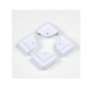 Protectie transparenta autoadeziva sau prin holzsurub pentru colturile mobilei, set 4 bucati - Siguranta optima pentru copii - Img 2