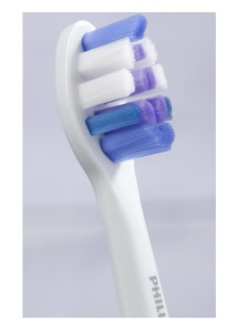 Rezerve PHILIPS Sonicare Sensitive HX6052/87, Pachet de 2 capete de periere, Standard, Click-on, Sincronizarea modurilor BrushSync, Alb, L x A x I (mm) 25.7x60x230.5 - Img 3