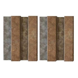 Riflaj decorativ din PVC texturat gri maro 2900x120mm