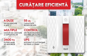Robot autonom curatare geamuri iHunt Window 5 Supreme 4X Spray – Curatare inteligenta cu pulverizare automata - Img 5