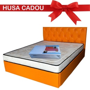 Saltea cu spuma, Venus Eco Memory 180x200x17cm, cu spuma poliuretanica, memory foam 2 cm, fermitate mediu spre tare, Saltsib - Img 2