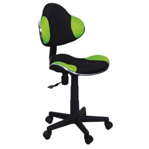 Scaun birou copii SL G2, Ergonomic, Stofa, Inaltime reglabila, Cadru polipropilena, 60 kg, Verde Negru