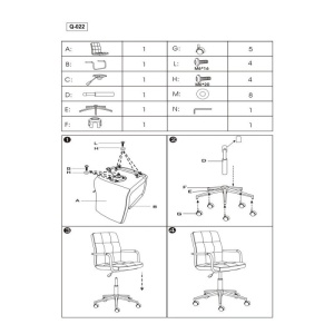 Scaun birou copii SL Q022, ergonomic, cadru otel, piele ecologica, inaltime ajustabila, roti pivotante, 60 Kg, turcoaz - Img 3