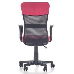 Scaun birou pentru copii cu plasa textila, HM Timmy, ergonomic, inaltime reglabila, structura polipropilena, Rotire 360 , 120 kg, roz - Img 3