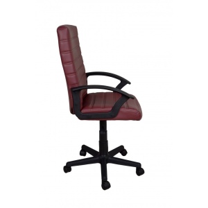 Scaun directorial GN72, piele ecologica, inaltime reglabila, 100 kg, bordo - Img 2