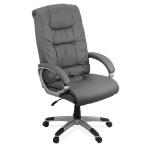 Scaun directorial OFF 315, piele ecologica, mecanism de balans, robust, baza polipropilena, 150 kg, negru - Img 3